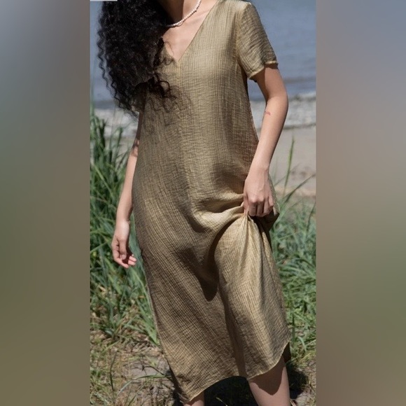 Oak + Fort textured t-shirt dress - Picture 2 of 7